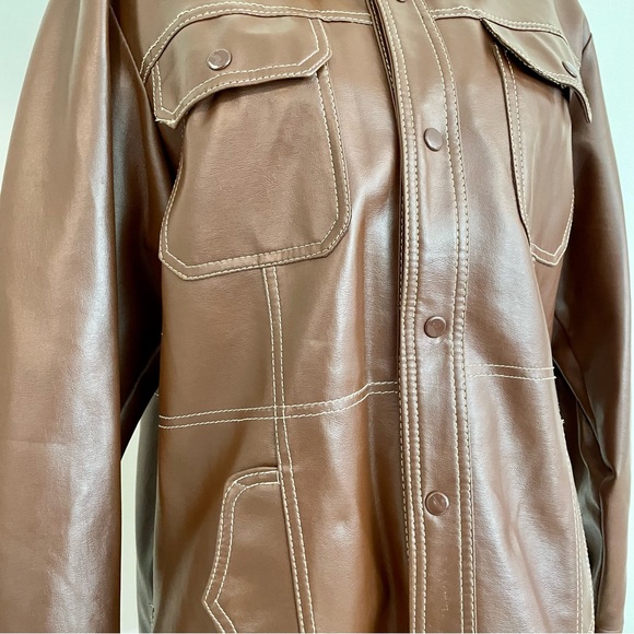 Vintage 70s Faux Leather Jacket - Picture 6 of 10